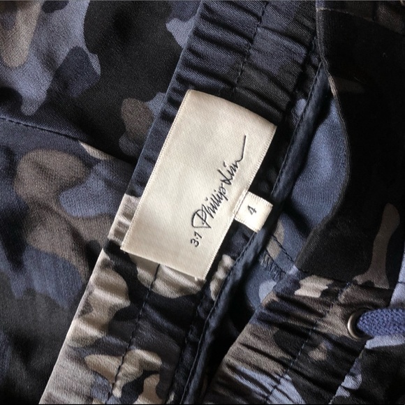 3.1 Phillip Lim silk blue camp pants - Picture 5 of 5